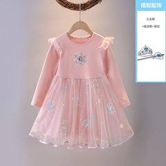 Kid Girl Fashionable Princess Elsa Dresses