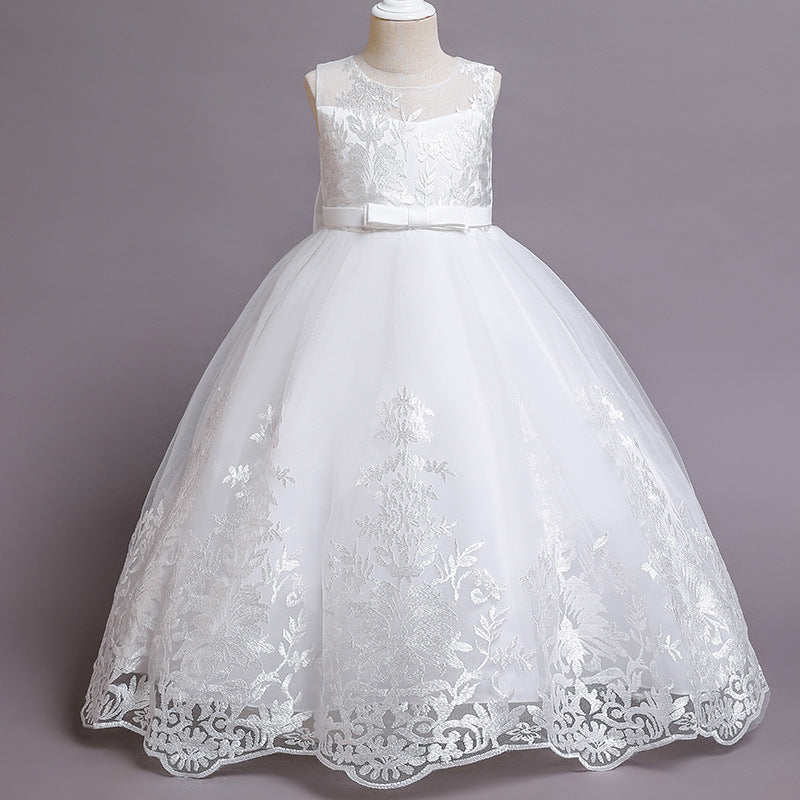 Kid Girl Formal Trendy Floral Princess Wedding Dress