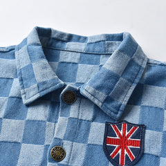 Kid Baby Boy Cowboy Coat Spring Neuter Long Sleeve Leisure Coats