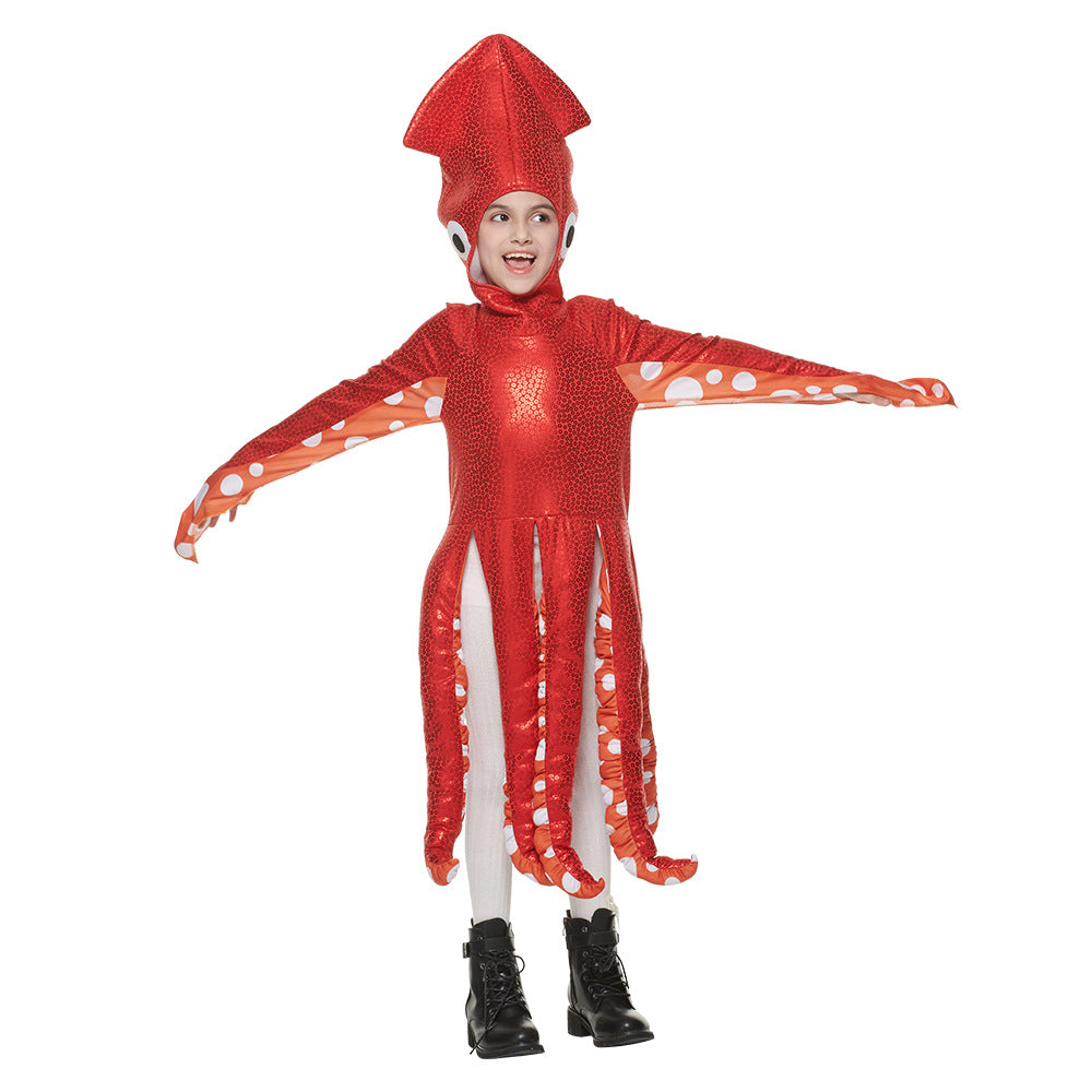 Halloween Kid Girl Boy Play Sea Creatures One-piece Funny Costumes Rompers