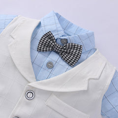 Kid Baby Boy Gentleman Short Seeve Sets 2 Pcs