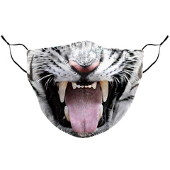Kid 3D Dust-proof Mask Digital Printed Animal Face Opening Ears Masks