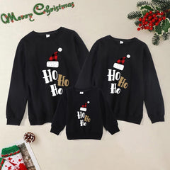 Family Matching Parent-child Autumn Round Collar Leisure Hoodie Shirts