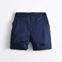 Baby Boy Suit Short Sleeve Suspenders Gentleman Formal 3 Pcs Sets