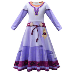 Kid Asha Wishes Asha Cosplay Party Role-playing Dresses