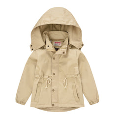Kid Boys Girls Jackets Trench Autumn Windbreaker Coat