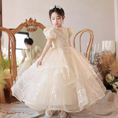 Kid Girl Princess Host Pengpengsha Piano Dresses
