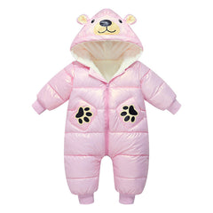 Baby Conjoined Eiderdown Cotton-padded Thickened Jumpsuit Romper