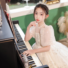 Kid Girl Birthday Princess Wedding Piano Performance Dresses