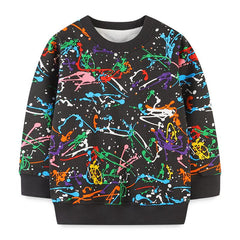 Baby Boy Painting Print Long Sleeve Sweatshirt