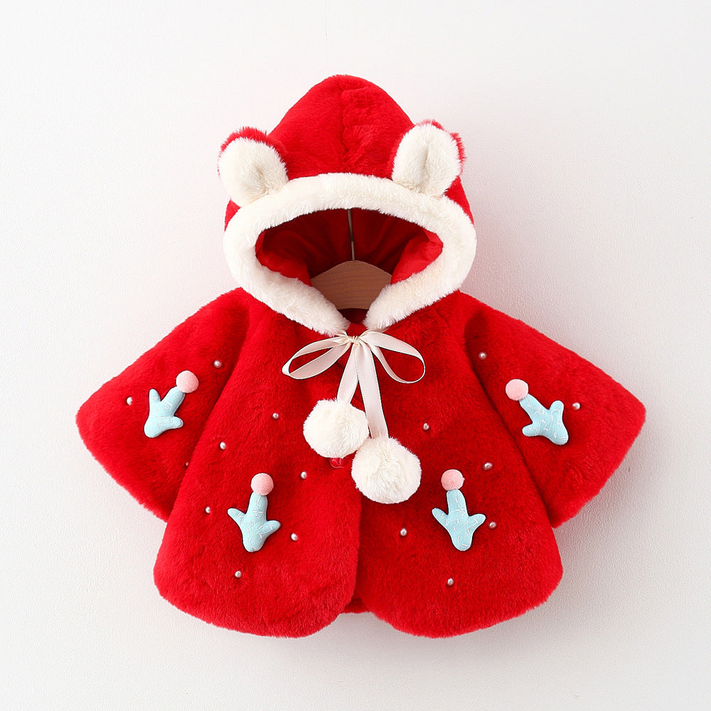 Baby Girl Capes Cactus Hooded Hair Shawl Coats