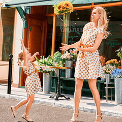 Family Matching Mother-daughter Bohemian Casual Loose Dresses