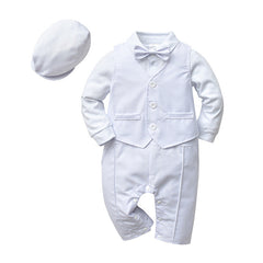Baby Boy British Hooded Autumn Newborn 3 Pcs Sets