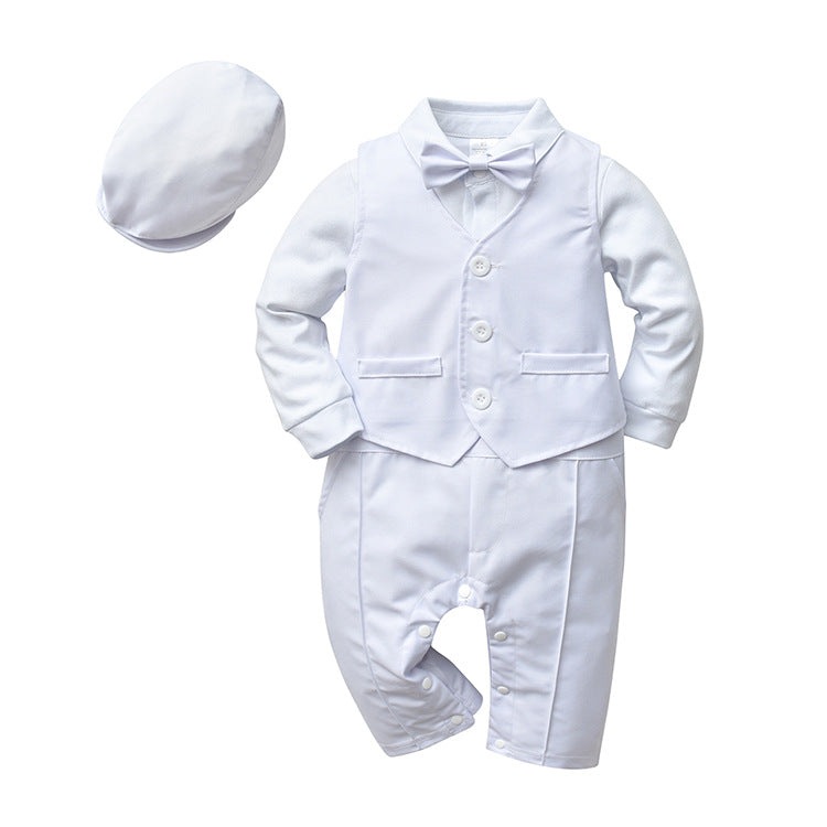 Baby Boy British Hooded Autumn Newborn 3 Pcs Sets