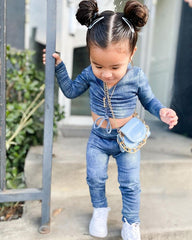 Kid Baby Girls Suit Tie-dye Printing Fashion Spring 2 Pcs Sets