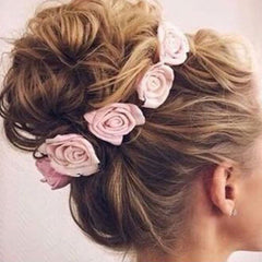 Kid Ball Hair Gold Leaf Headband Wedding Rose Headwear