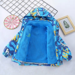 Kid Boys Jacket 3 In 1 Detachable Autumn Winter Outdoor Windproof Jacket Coats