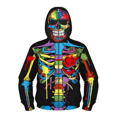 Kid Boy 3D Printed Cosplay Masked Long Sleeve Coats