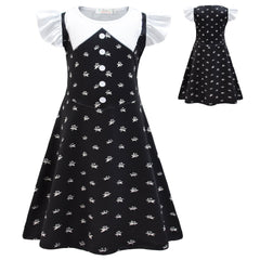 Kid Adams Family Cosplay Black Wednesday Dresses