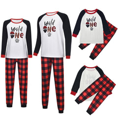 Family Matching Parent-child Christmas Plaid Home Pajamas