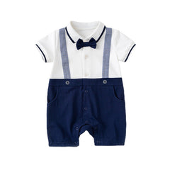 Baby Boy Gentleman Suit Summer Short Sleeve 2 Pcs Sets