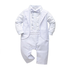 Baby Boy One-piece Baptism Autumn Long Sleeve Rompers