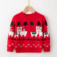 Kid Baby Boy Girl Cartoon Deer Bottomed Sweater