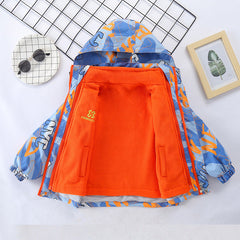 Kid Boys Jacket 3 In 1 Detachable Autumn Winter Outdoor Windproof Jacket Coats