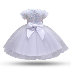 Kid Girl Princess Sequined Party Birthday Formal Dresses