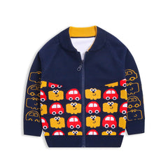 Kid Boys Sweater Knitted Cardigan Autumn Winter