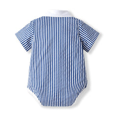 Baby Boy Khakis Suit Newborn Summer Crawl Suit 2 Pcs Sets