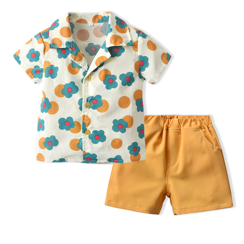 Kid Baby Boy Girl Creative Sibling Korean Printed Outfits 2 Pcs Sets