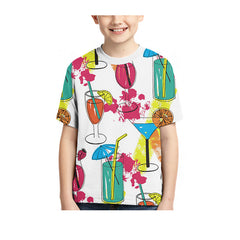 Kid Boy Girl 3D Digital Printing Spot Summer Fashion Leisure T-shirt