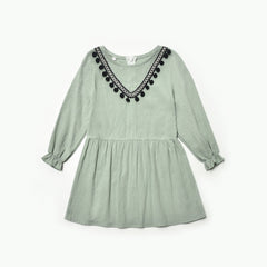Family Matching Parent-child Long-sleeved Lace Female Dress