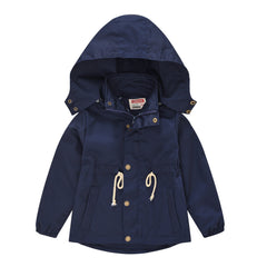 Kid Boys Girls Jackets Trench Autumn Windbreaker Coat