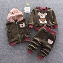 Baby Boys Girls Spring Winter Fashionable Casual 3 Pcs Sets
