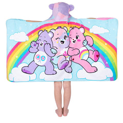 Kid Baby Hooded Poncho Bathrobe Towels Bath Quick Dry Absorbent Pajamas