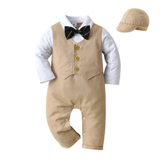 Baby Boy Harley Long Sleeve Secret Button Crawl 2 Pcs Sets