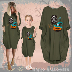 Family Matching Parent-child Autumn Halloween Mother-daughter Dress