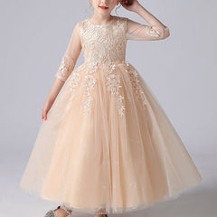 Kid Girl Autumn Spring Princess Formal Dresses