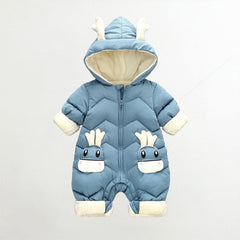 Baby First Full Moon Plush Down Cotton Rompers