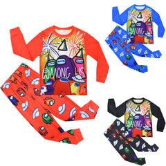 Kid Boy Cuhk Home Suit Long Sleeved Game Pajamas