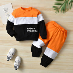 Baby Boy Spring Autumn Round Neck Long Sleeve 2 Pcs Sets