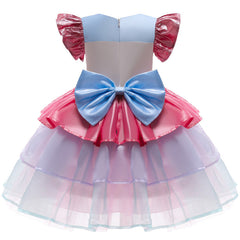 Kid Baby Girls Summer Princess  Unicorn Flower Sleeveless Gauze Dresses