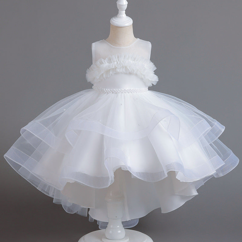 Kid Girl Princess Summer Fluffy Gauze Dress