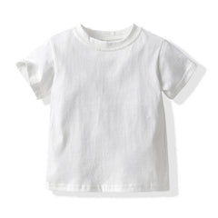 Kid Baby Boy Checkerboard Short Sleeve Cotton 3 Pcs Set