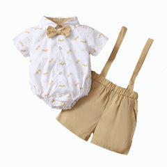 Baby Boys Gentlemen Triangle Summer 2 Pcs Sets