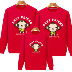 Family Matching Spring Autumn Parent-child Animal Plush Hoodie