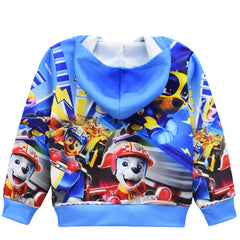 Kid Boy Dog Patrol Team Woof Zipper Cartoon Coats