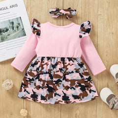 Infants Baby Long Sleeves Scarf Tide Autumn Dresses